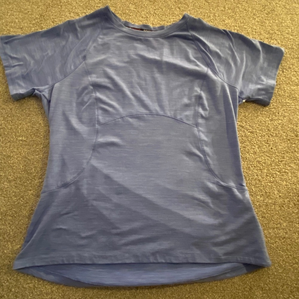 Spyder Active  Short Sleeve Zip Pocket Athletic T-Shirt‎ Top Size L